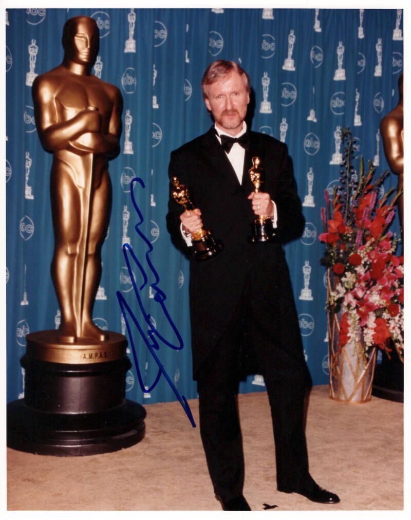 James Cameron Signed Autograph 8×10 Photo Legendary Titanic Avatar Director JSA