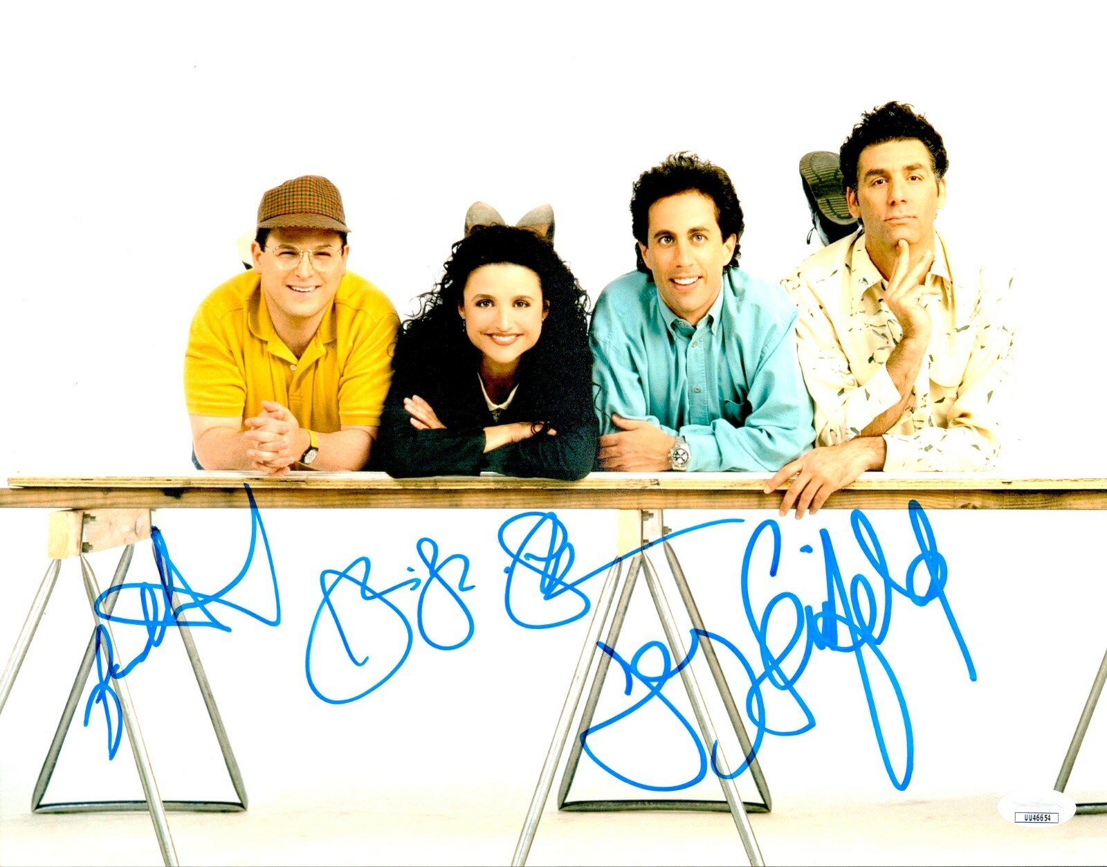 Jerry Seinfeld Julia Louis-Dreyfus +1 Signed 11×14 Seinfeld Authentic JSA COA