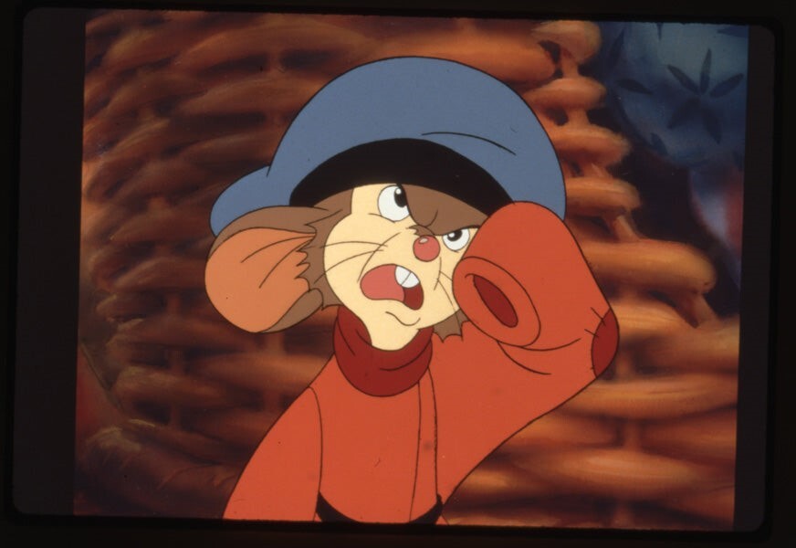 An American Tail Don Bluth Animation Angry Fievel Original 35mm Transparency