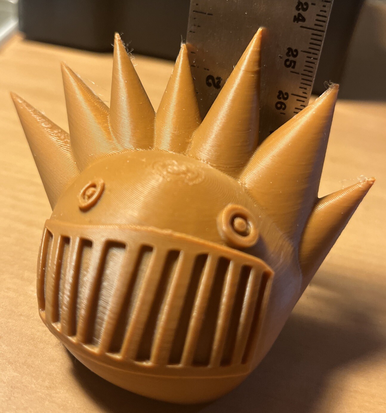 3D Printed Ween Boognish Plastic small 2.5 inches high Brown