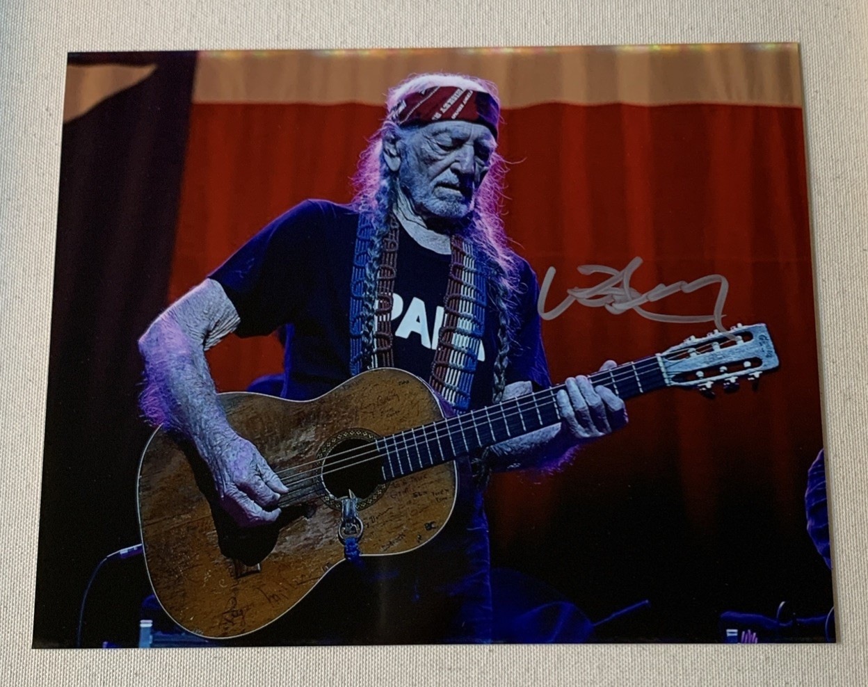 Country Music Legend Willie Nelson Signed Autographed 8×10 Photo *SALE*