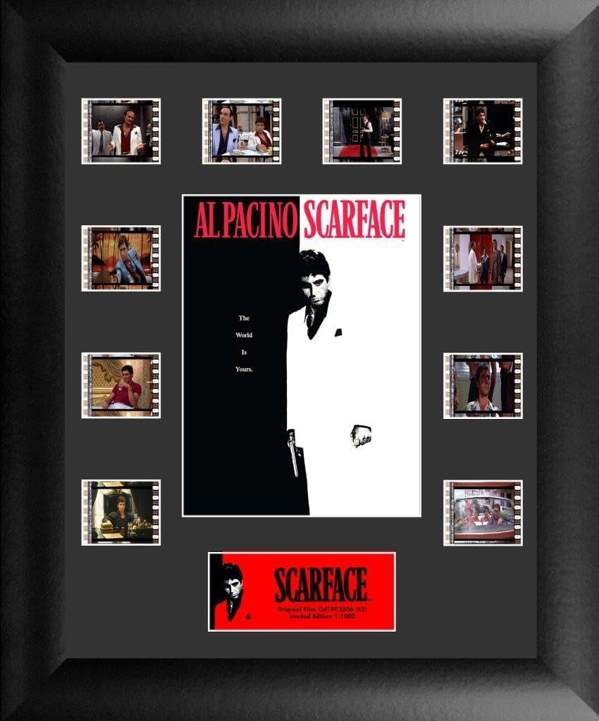 FILMCELLS Scarface (S3) 11” x 13” Mini Montage Presentation Ten (10) 35 mm Film