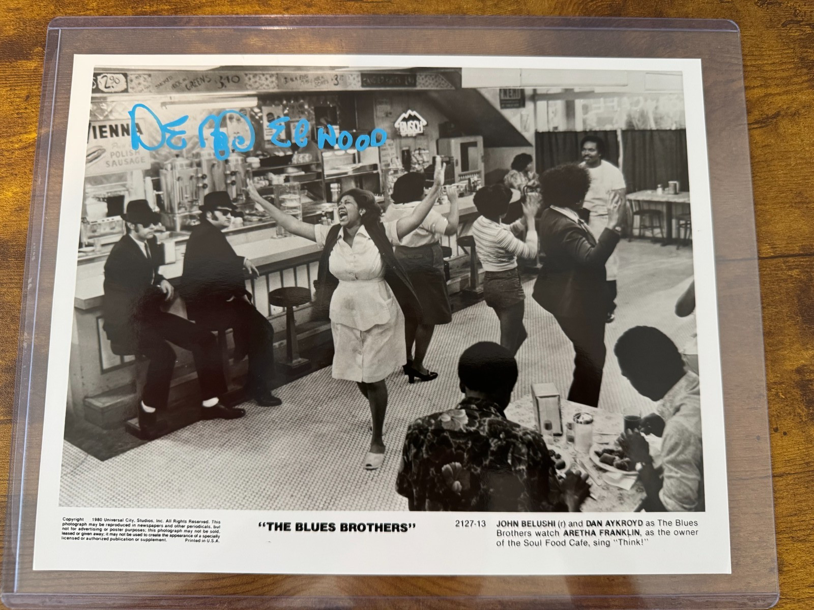 Dan Aykroyd Autographed Blue Brothers Original Press Kit Promo Photo OPIX COA