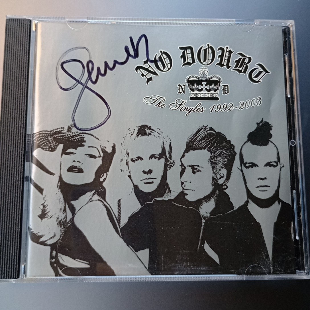 No Doubt The Singles Signed Cd By Gwen Stefani With COA Pop Punk 90s Music