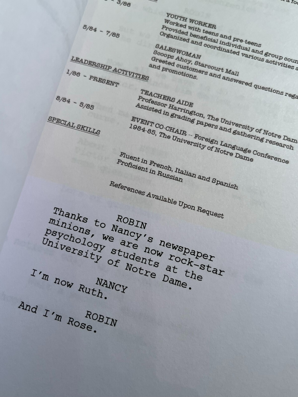 Stranger Things 4 Script Cast-Signed- Dear Billy- Autograph Reprints