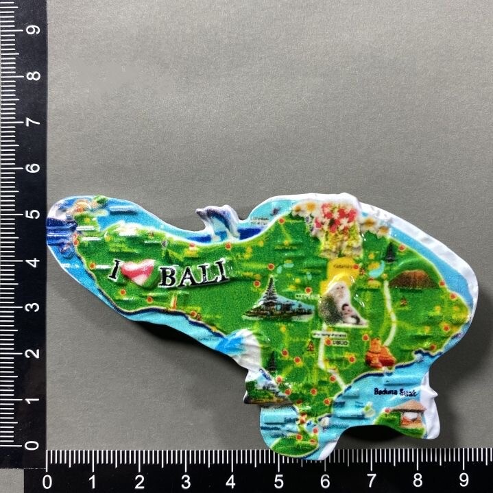 Indonesia Bali Tourist Travel Gift Souvenir 3D Resin Refrigerator Fridge Magnet