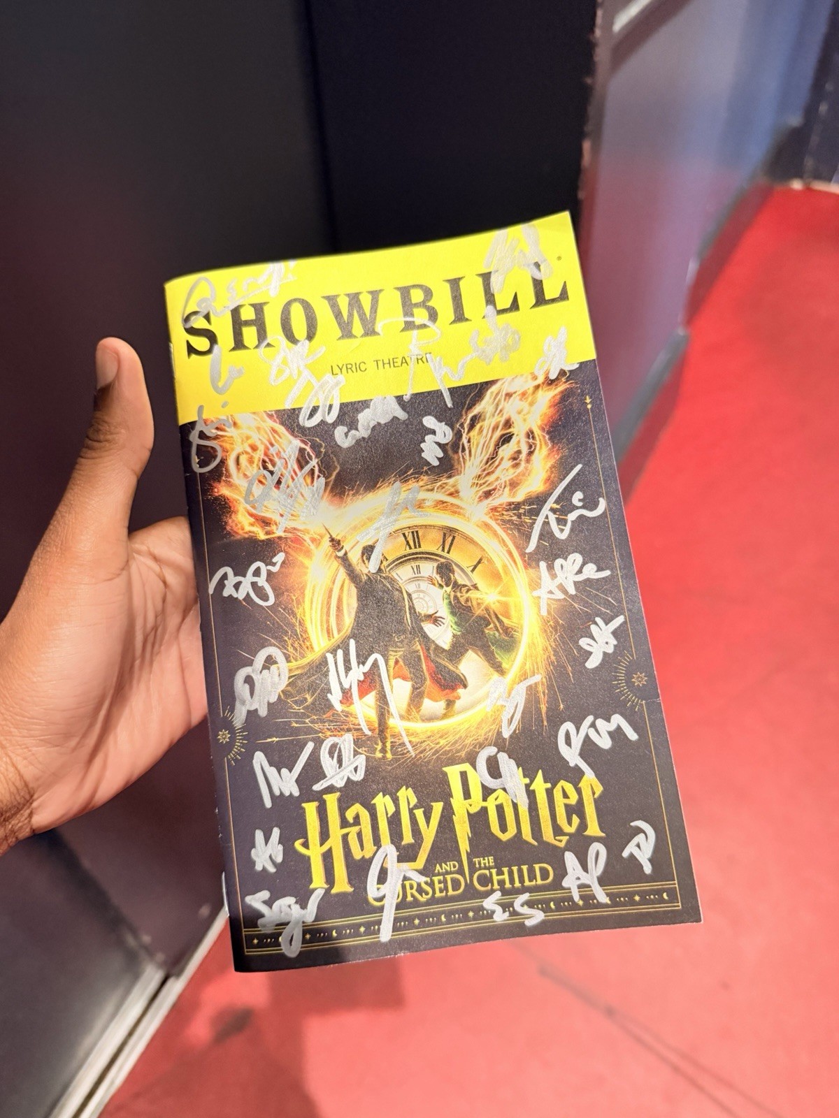 Harry Potter and the Cursed Child Theater Showbill Program Autographed Signed
