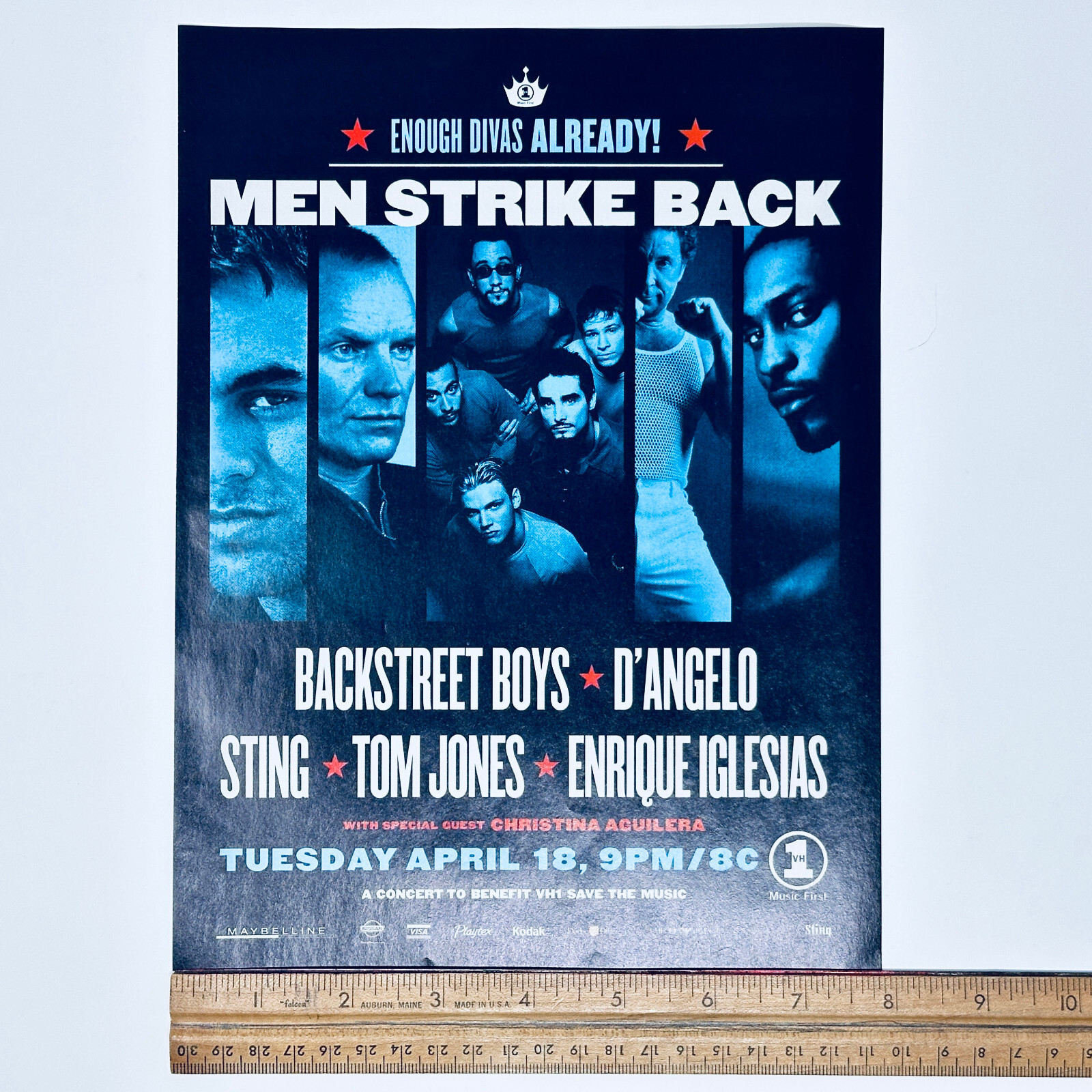 Enough Divas Already! Men Strike Back Concert VH1 Save the Music Advert