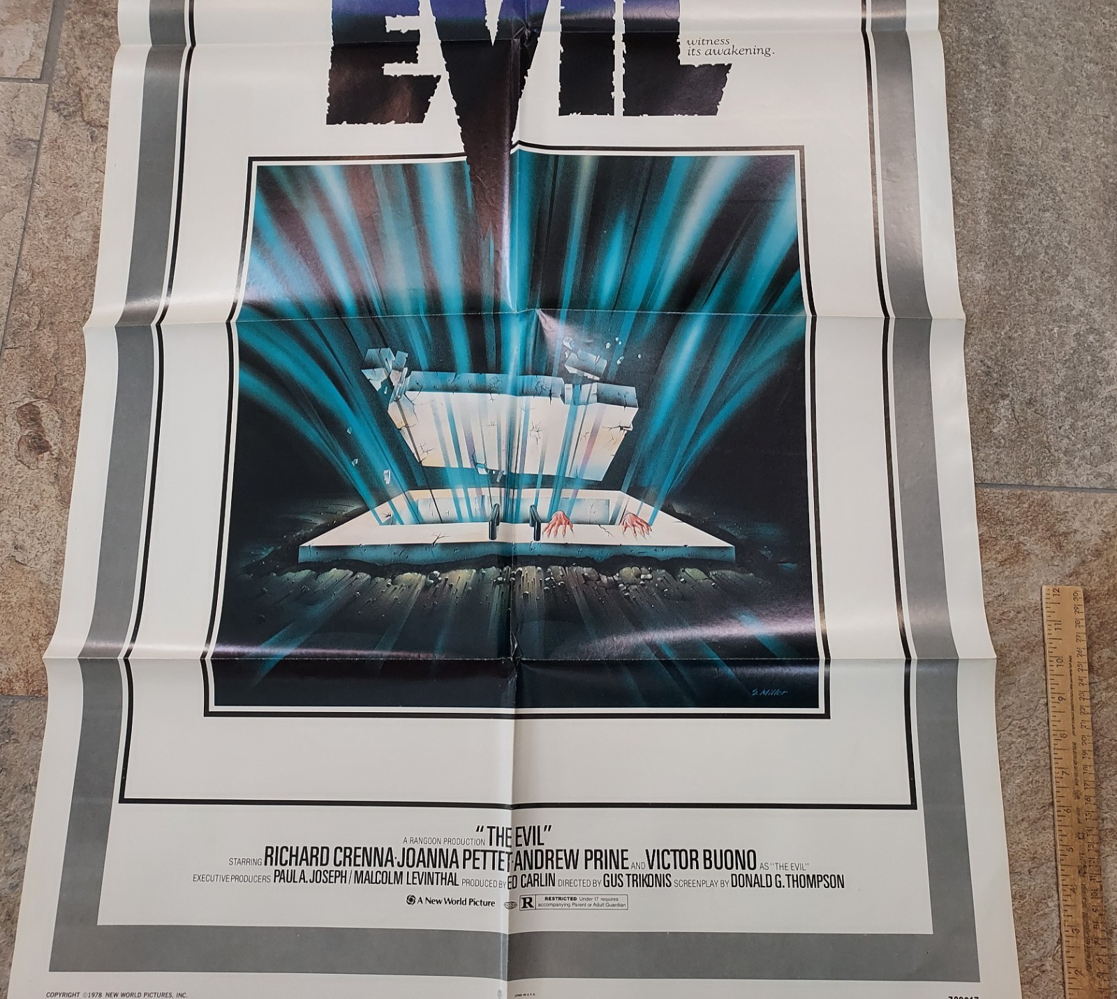 THE EVIL – Richard Crenna – © 1978 – MOVIE POSTER – 27 X 41 – listing #8648