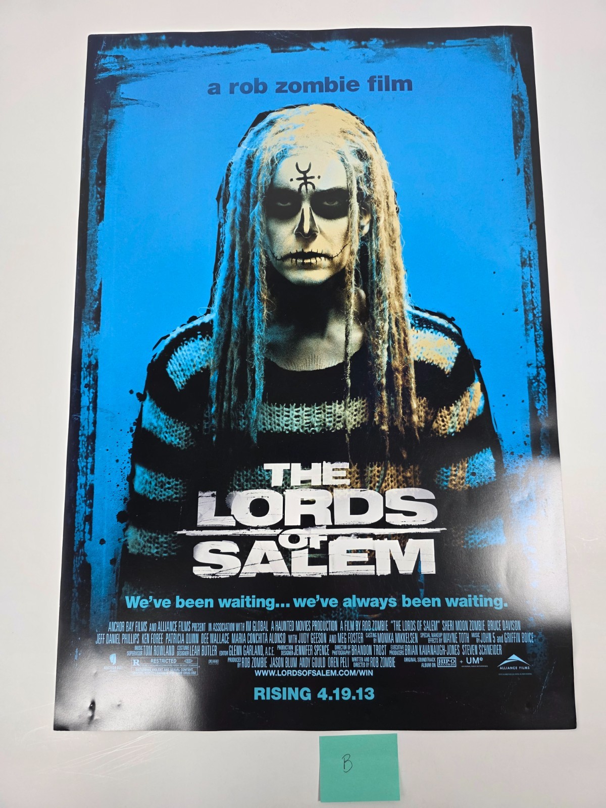 The Lords of Salem Movie Promo Poster – 2013 S/S 13.25in x 19.5in Rob Zombie – B