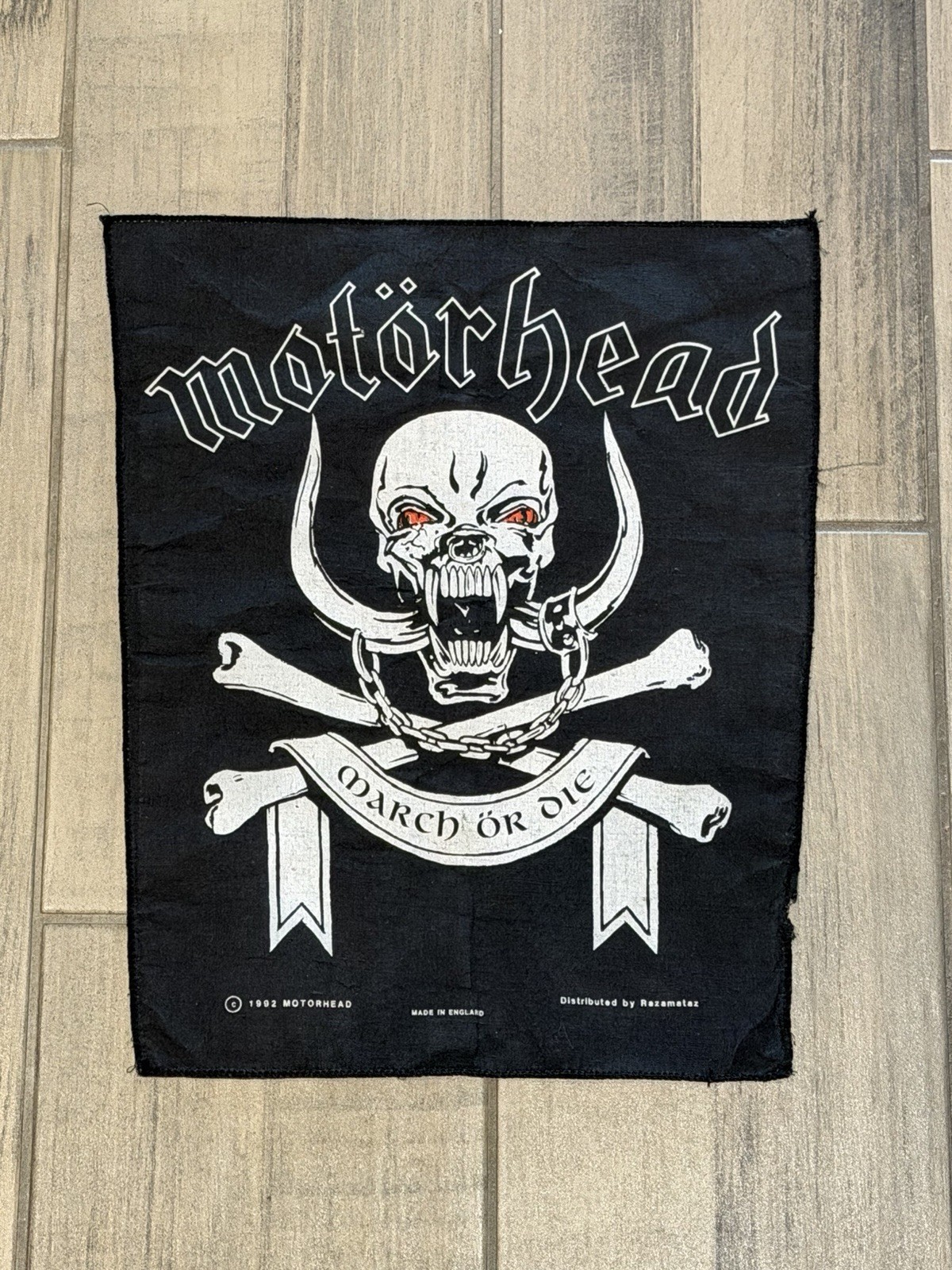 Motörhead – March Or Die 1992 Vintage Patch Backpatch