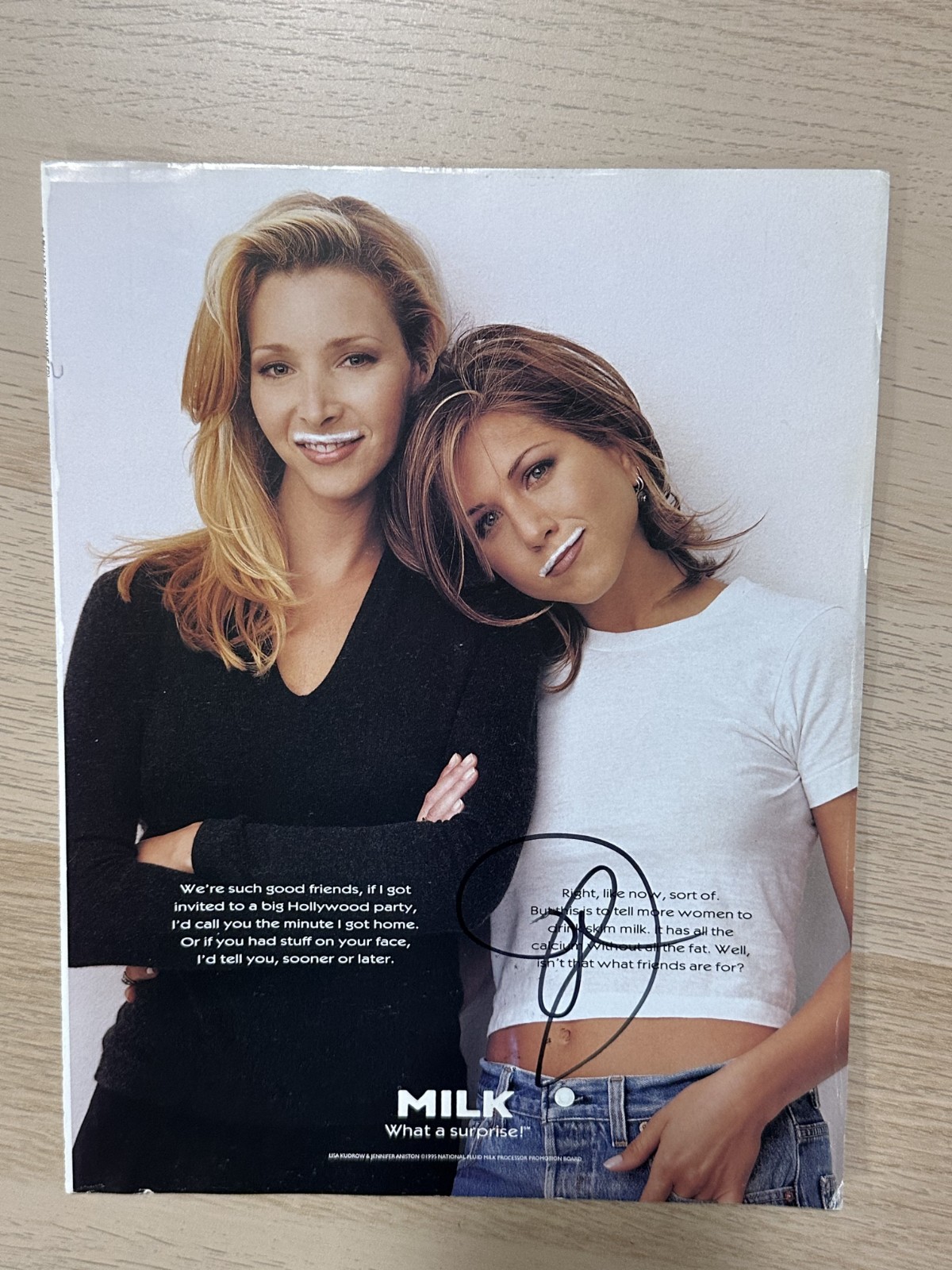 Jennifer Aniston signed GOT MILK Ad FRIENDS Rachel Green The Break Up
