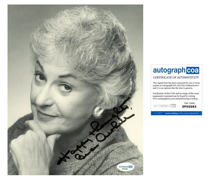 Bea Arthur “The Golden Girls” AUTOGRAPH Signed ‘Dorothy Zbornak’ 8×10 Photo ACOA