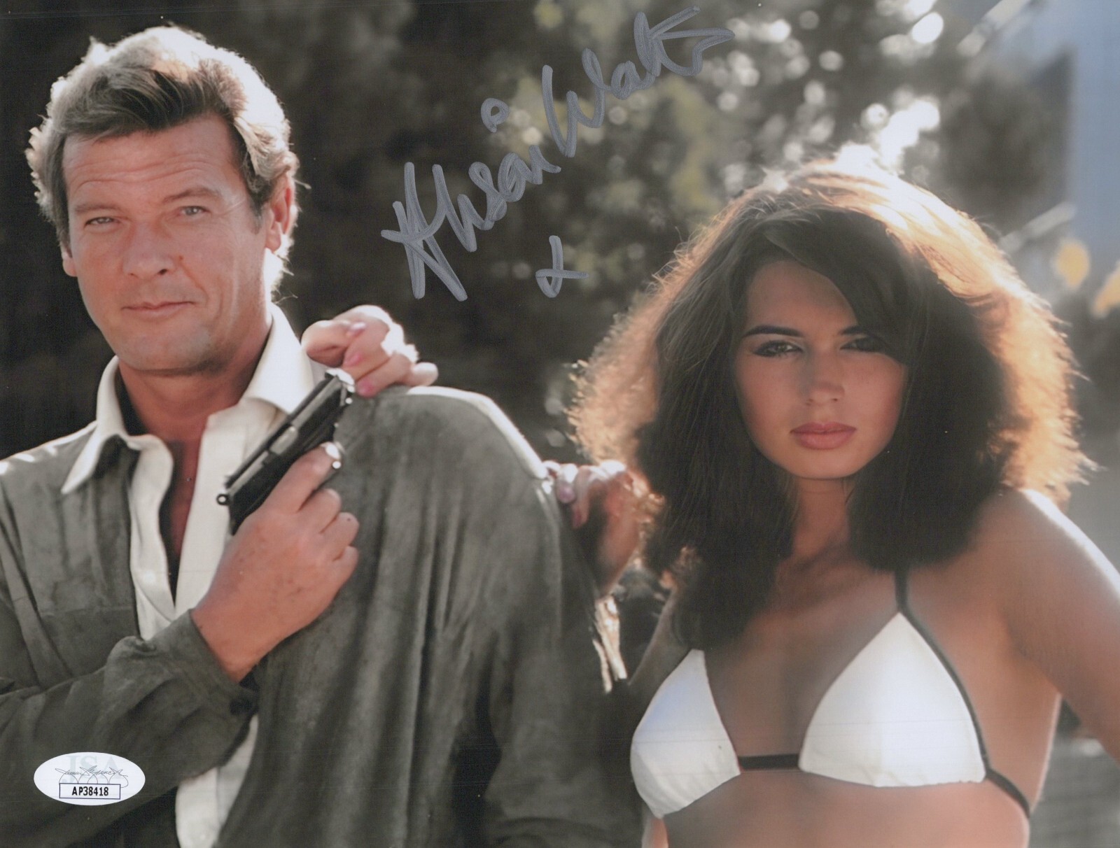 ALISON WORTH Signed BOND GIRL 8×10 Photo Octopussy / For Your Eyes Only JSA COA