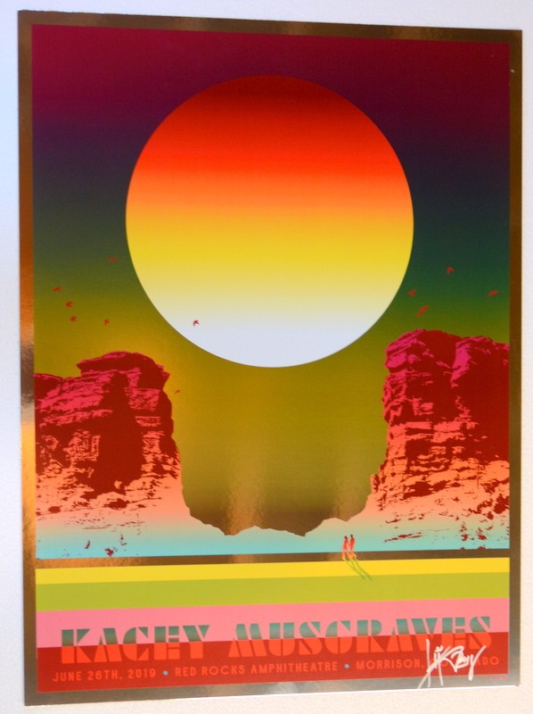 KACEY MUSGRAVES – 2019 – RARE FOIL – RED ROCKS – KII ARENS – 0RIGINAL – DENVER –