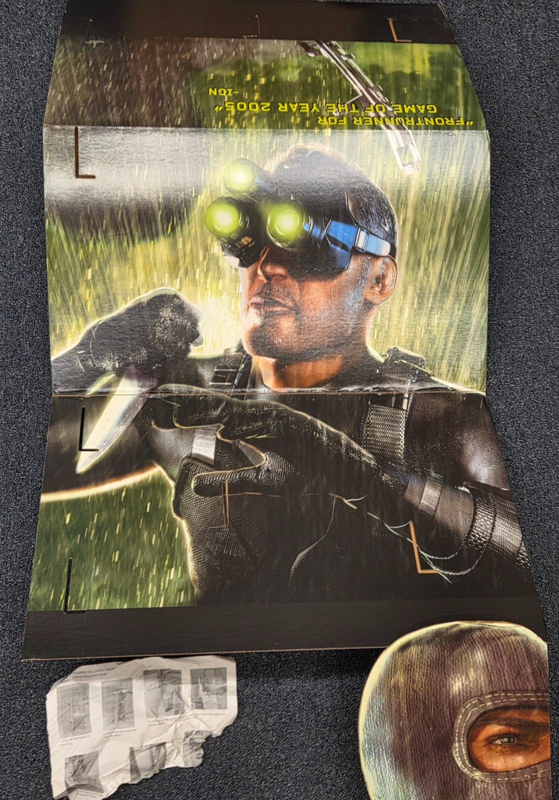 Tom Clancy’s Splinter Cell Chaos Theory Standee w/ Original Box NEVER ASSEMBLED