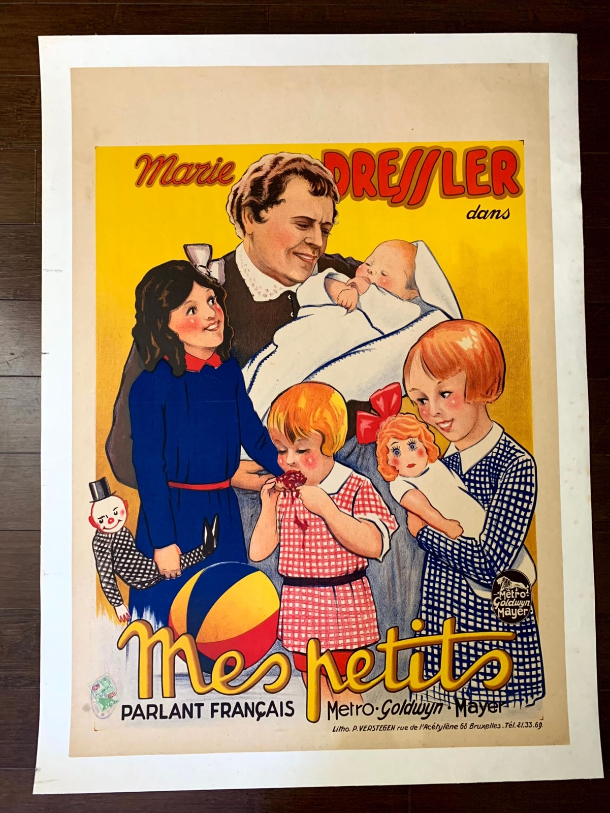 Emma – Marie Dressler (1932) 24″x33.5″ Belgian Movie Poster LB