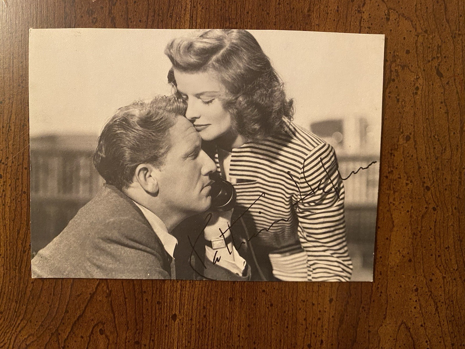 Katharine Hepburn Signed Autographed Photo w Spencer Tracy With COA Adam’s Rib
