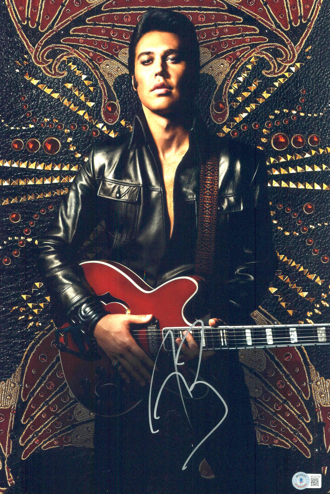 AUSTIN BUTLER SIGNED AUTOGRAPH ELVIS 12X18 PHOTO MINI POSTER BAS BECKETT