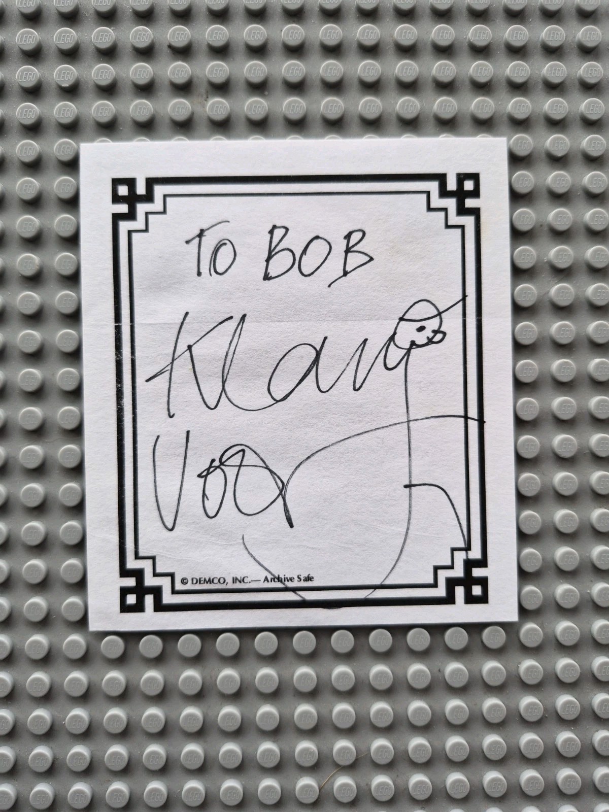 KLAUS VOORMANN Artist Beatles Revolver & Musician signed Bookplate.