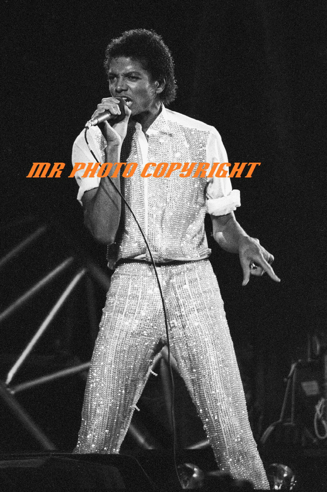 $1.00 -4×6 inch B&W original photos MICHAEL JACKSON THE JACKSONS NYC r