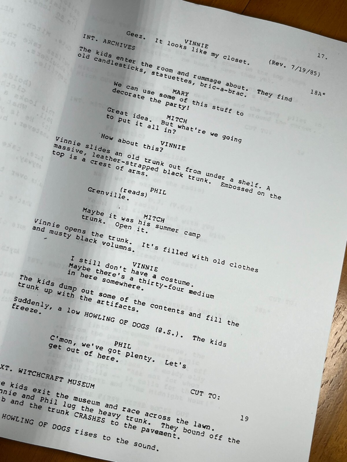 The Midnight Hour Script Signed- Autograph Reprints- 99 Pages