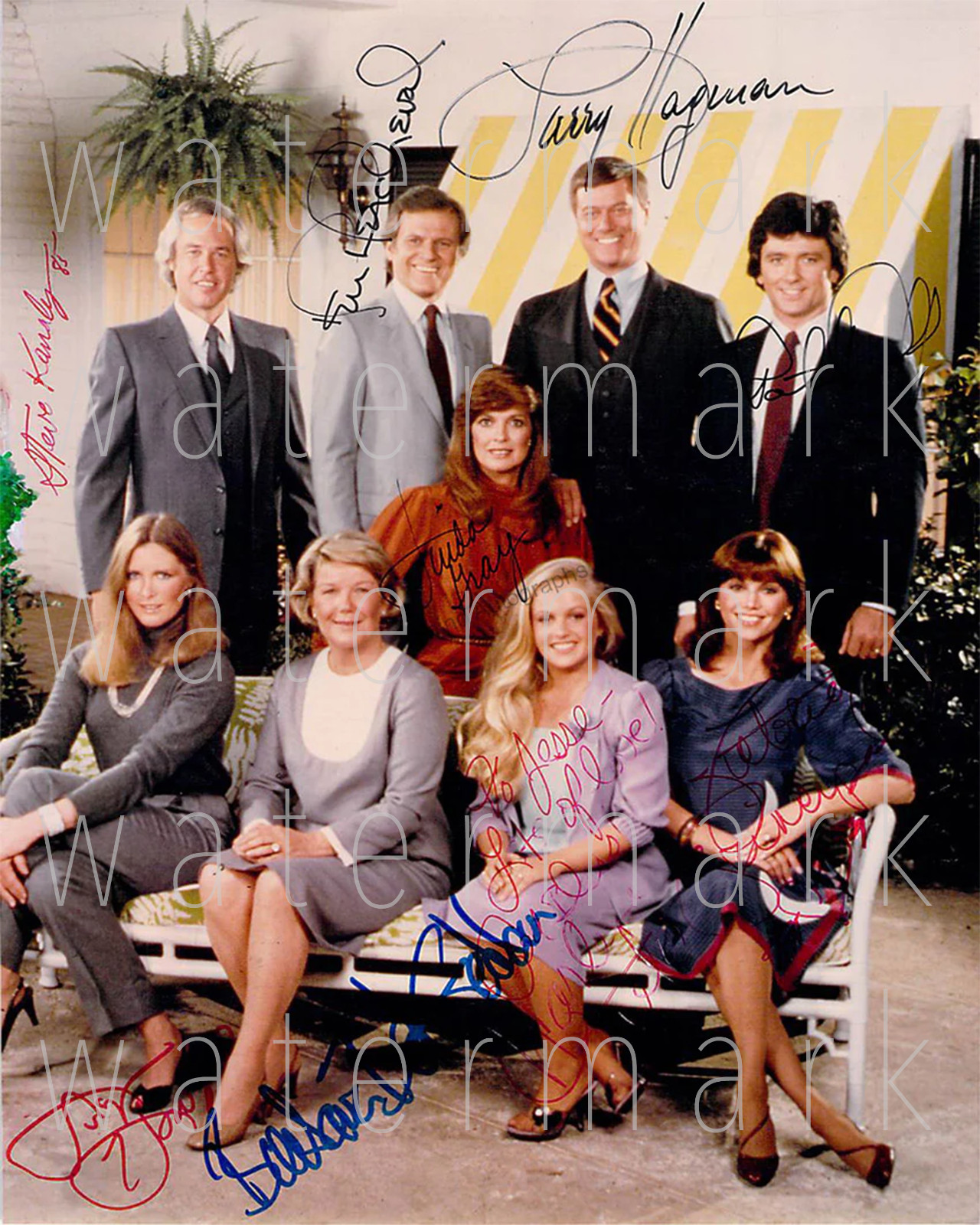 Dallas TV Show cast signed 8X10 print photo poster picture autograph RP