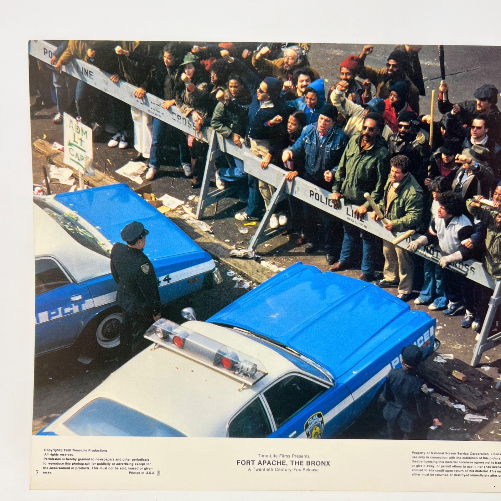 1981 Fort Apache The Bronx Lobby Card Movie Poster No.7