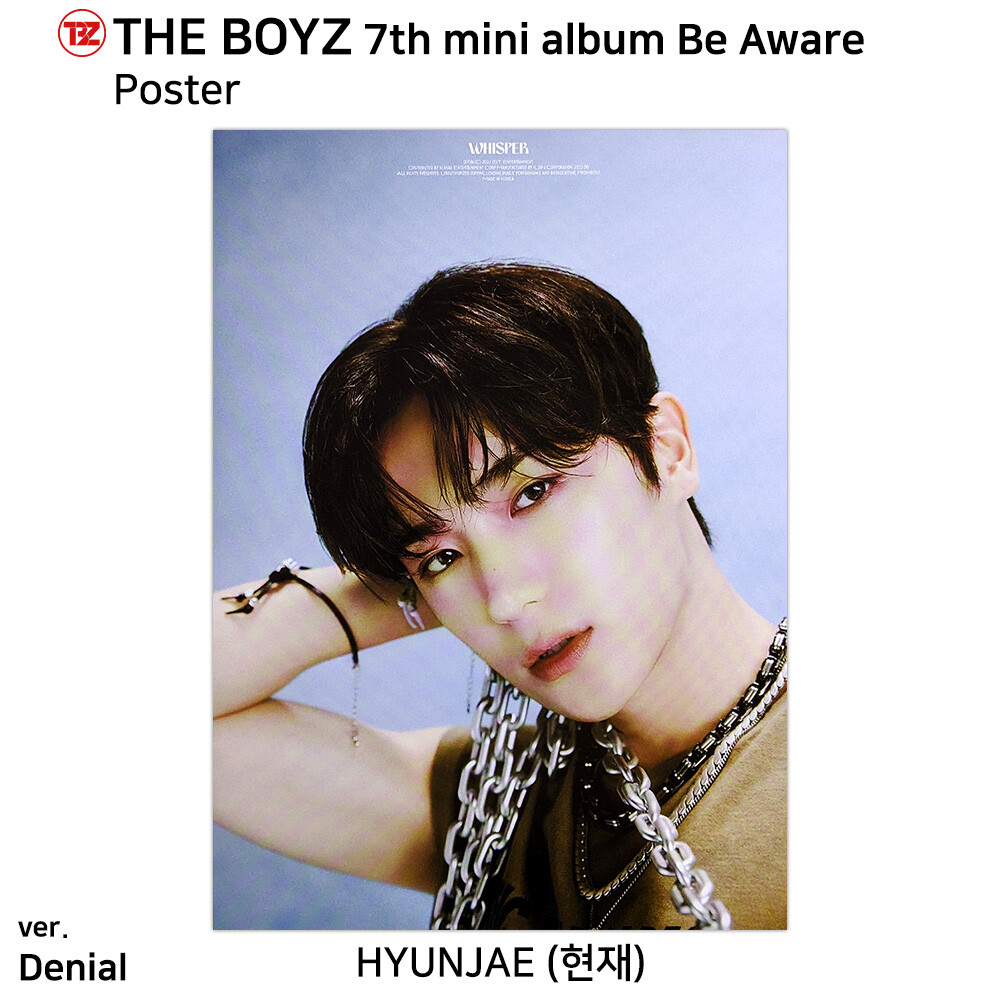 The Boyz 7th Mini Album Be Aware Photocard Photo A4 Poster Hyunjae KPOP K-POP