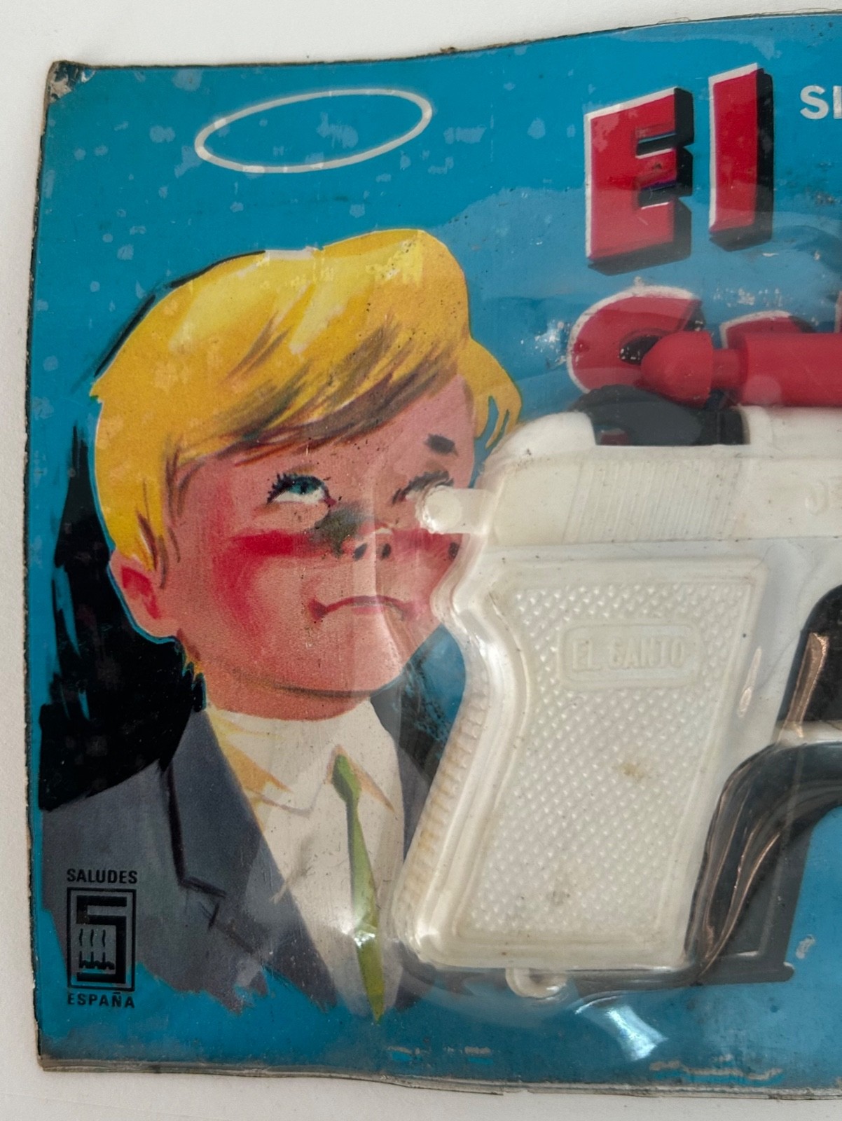 SIMON TEMPLAR THE SAINT EL SANTO WOODEN BULLETS PISTOL MOC SPAIN UNUSED