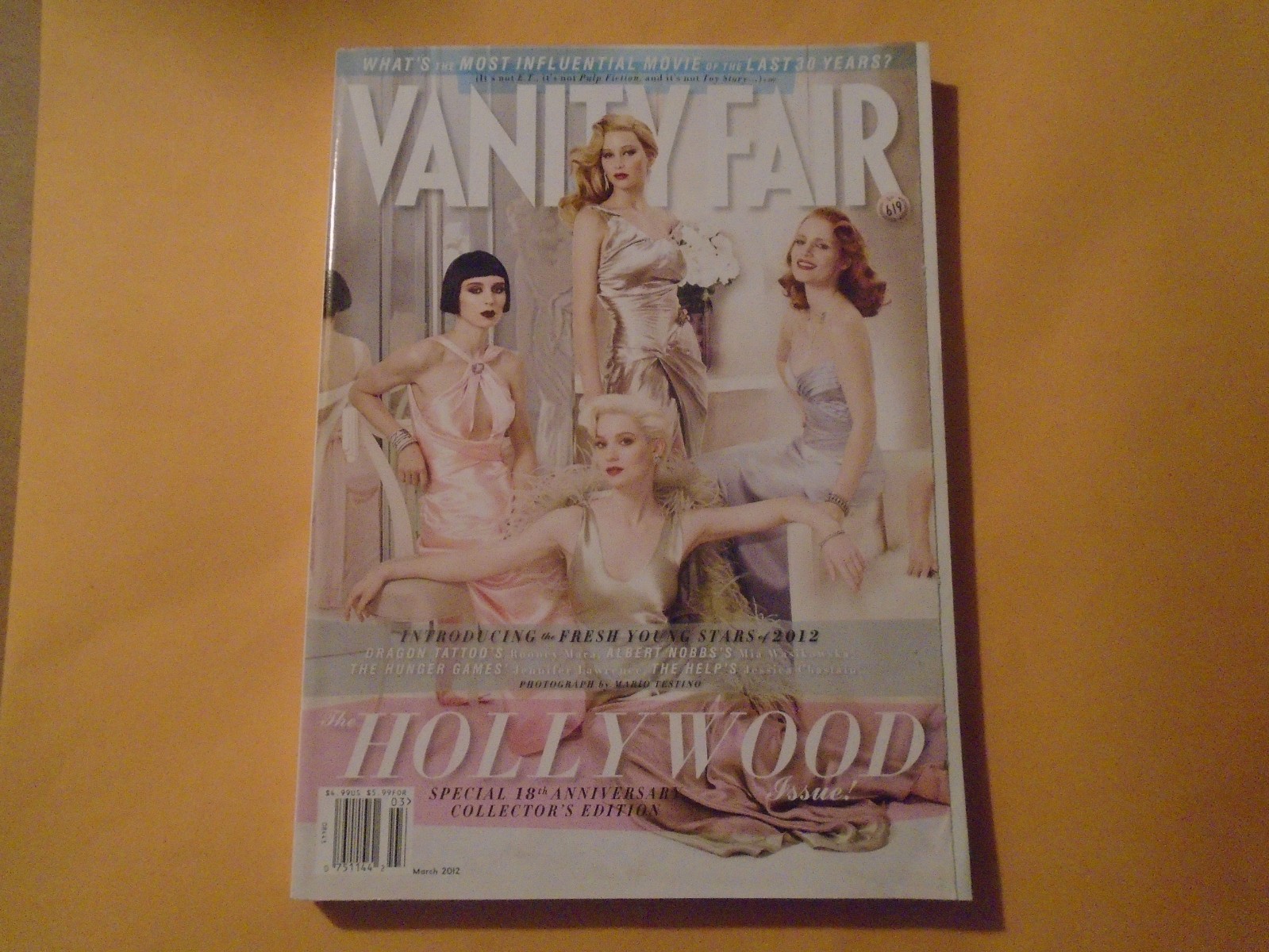 HOLLYWOOD ROONEY MARA LILY COLLINS FELICITY JONES MAR 2012 VANITY FAIR MAGAZINE