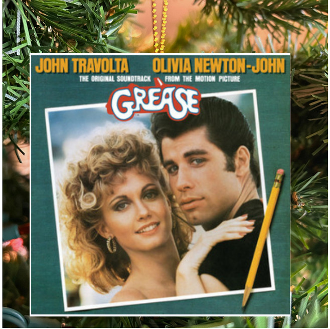 Grease Ceramic Christmas Ornament Or Coaster New Music Soundtrack Gift