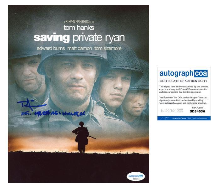 Tom Sizemore “Saving Private Ryan” AUTOGRAPH Signed ‘Horvath’ 8×10 Photo B ACOA