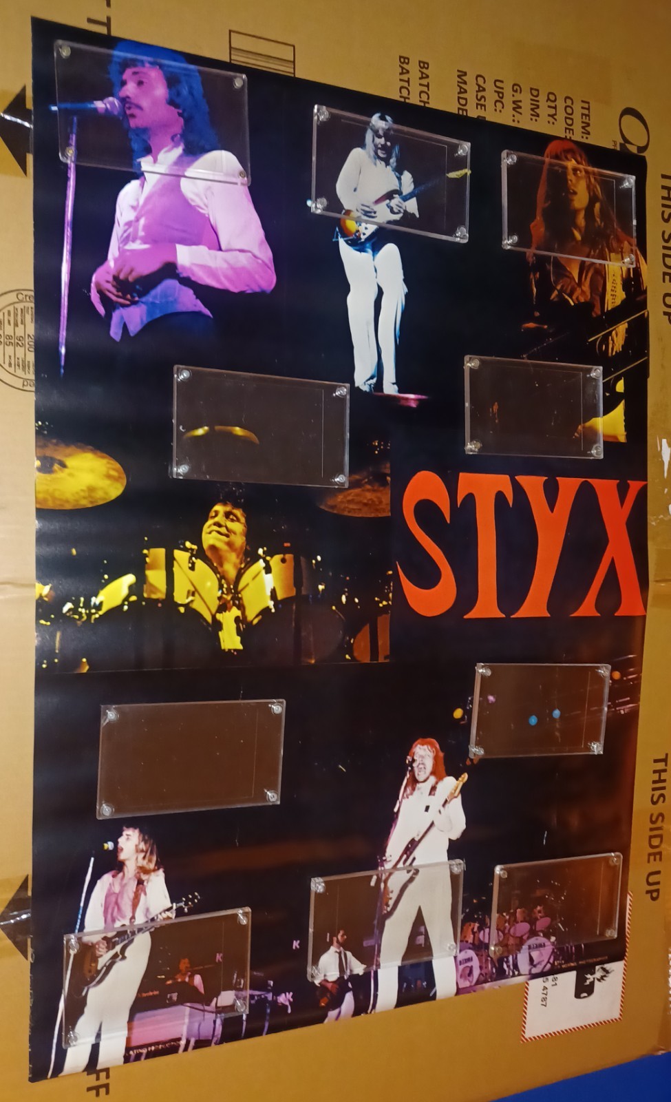 STYX VINTAGE BAND 1970s 1980s CLASSIC ROCK MUSIC POSTER LIVE 20″ x 27.75″🔥