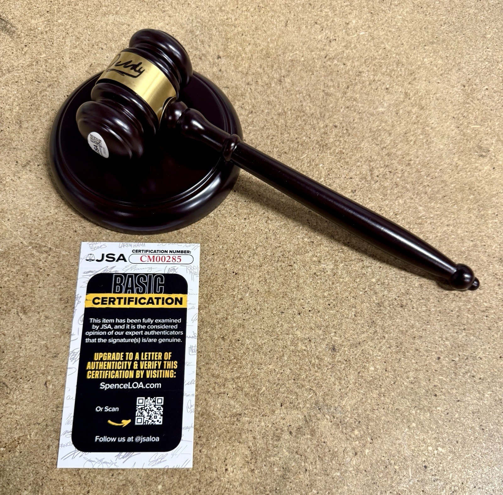 ⚖️ Judge Judy Sheindlin Signed Courtroom Gavel Autograph With JSA COA