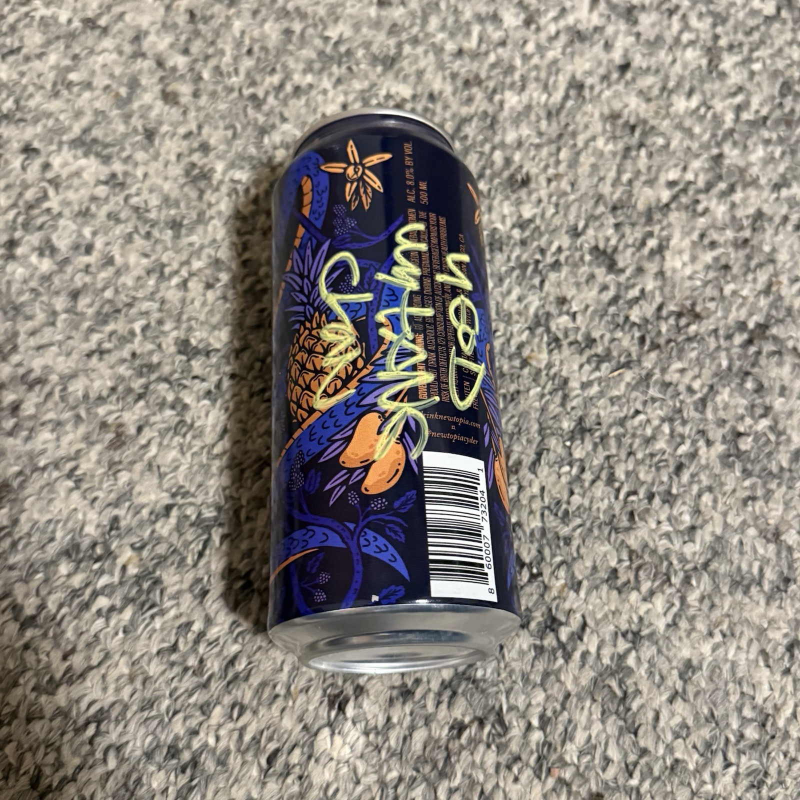 U-God Wu-Tang Clan Signed Autographed Wutopia Imperial Venom Cider Empty Can