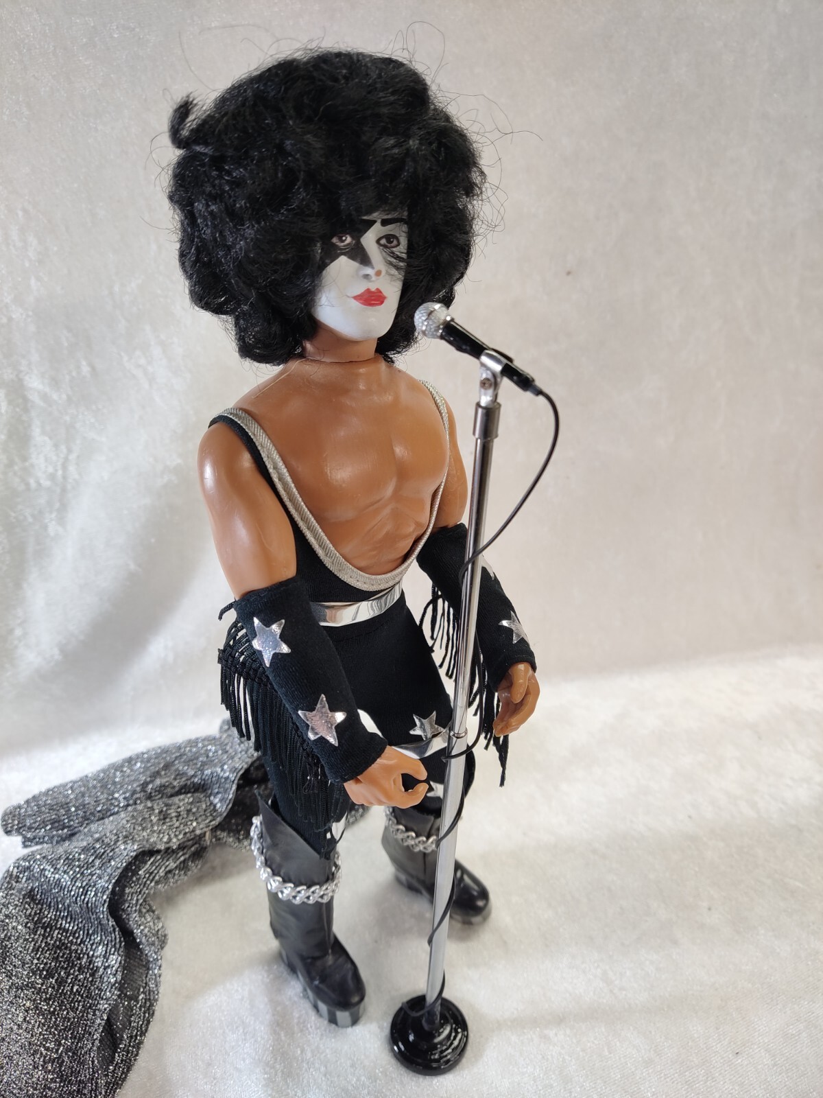 DOLL FIGURE MINIATURE 12″ MINI MICROPHONE 🎤 REPLICA CORDED STAGE MIC STAND ONLY