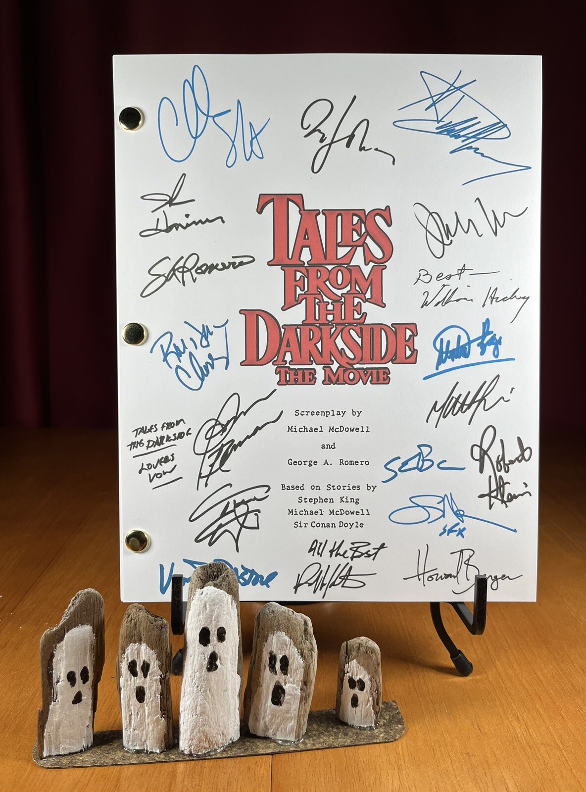 Tales From the Darkside: The Movie Script Signed- Autograph Reprints- 123 Pages