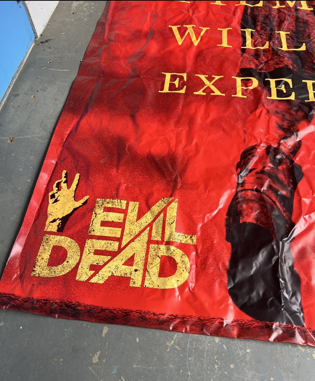 EVIL DEAD Massive 14’5″ x 9’7″ Canvas SHAWK! Mural Poster MADE for Movie Debut!!