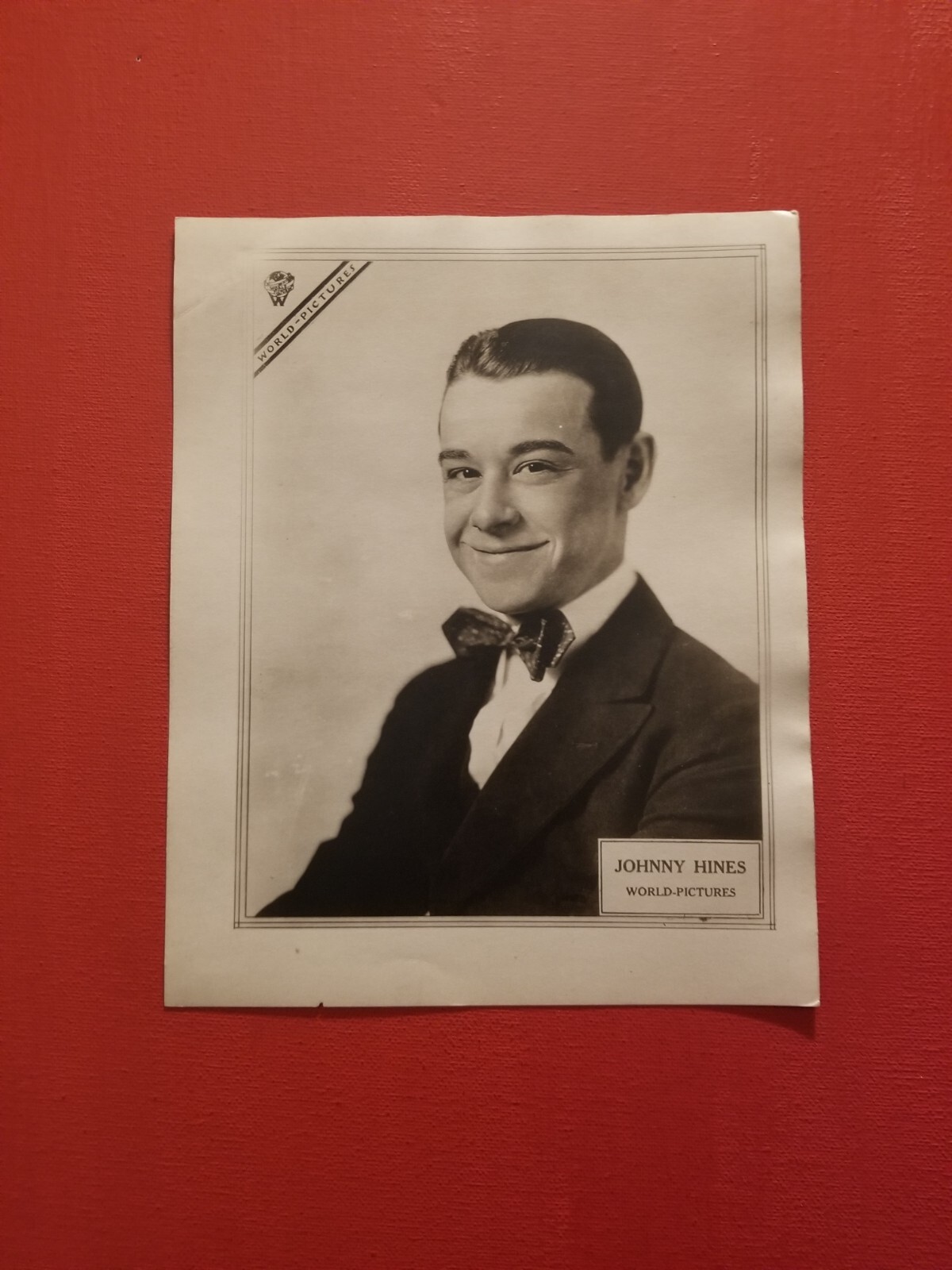 ORIGINAL SILENT MOVIE ERA – JOHNNY HINES – WORLD PICTURES PROMO PHOTO – RARE