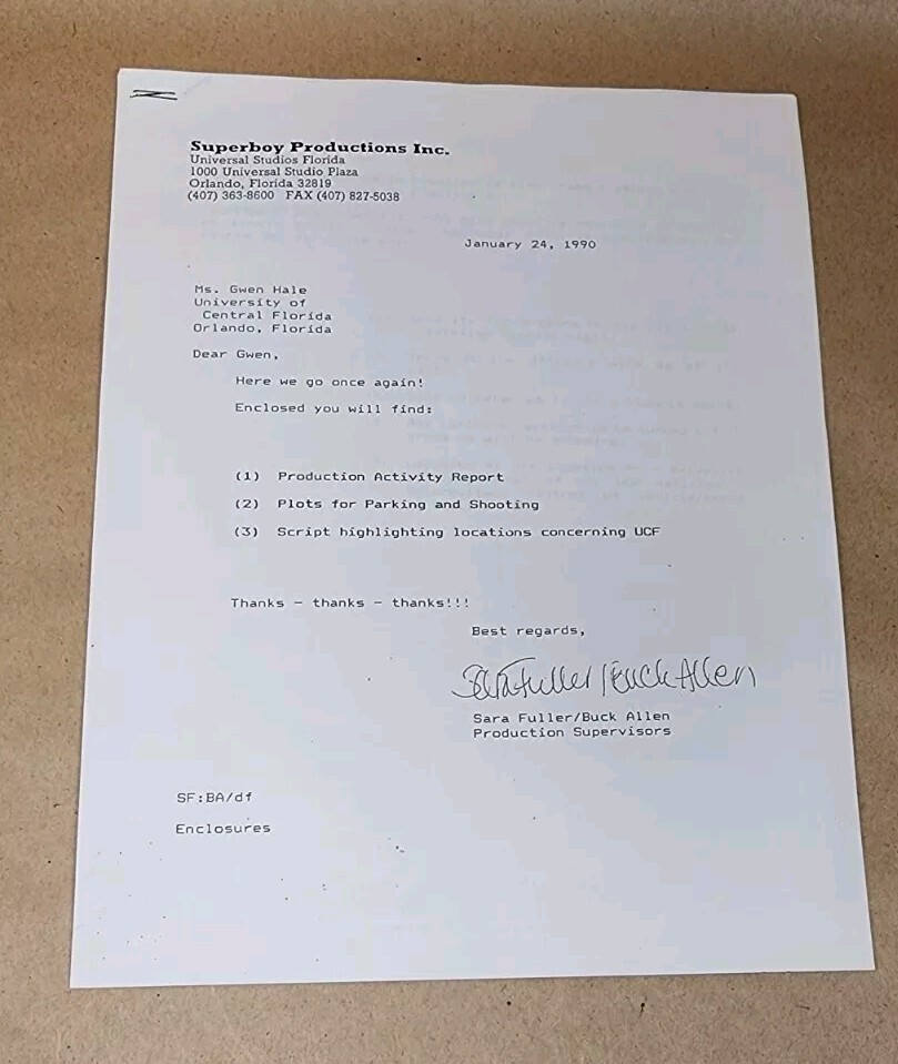 1990 Superboy Movie Script