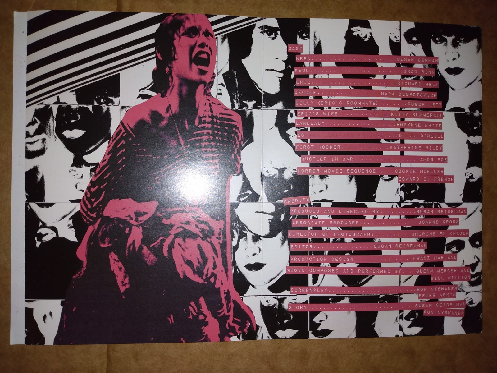 CRITERION COLLECTION – SMITHEREENS – Susan Seidelman – insert only – no film – B