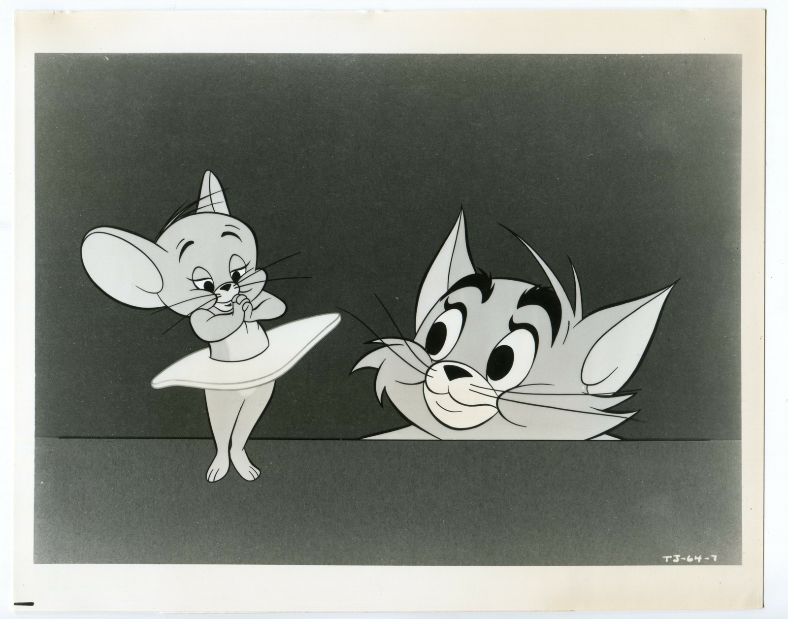 Tom & Jerry-Animation-40’s-8×10-B&W-Promotional-Still-VG
