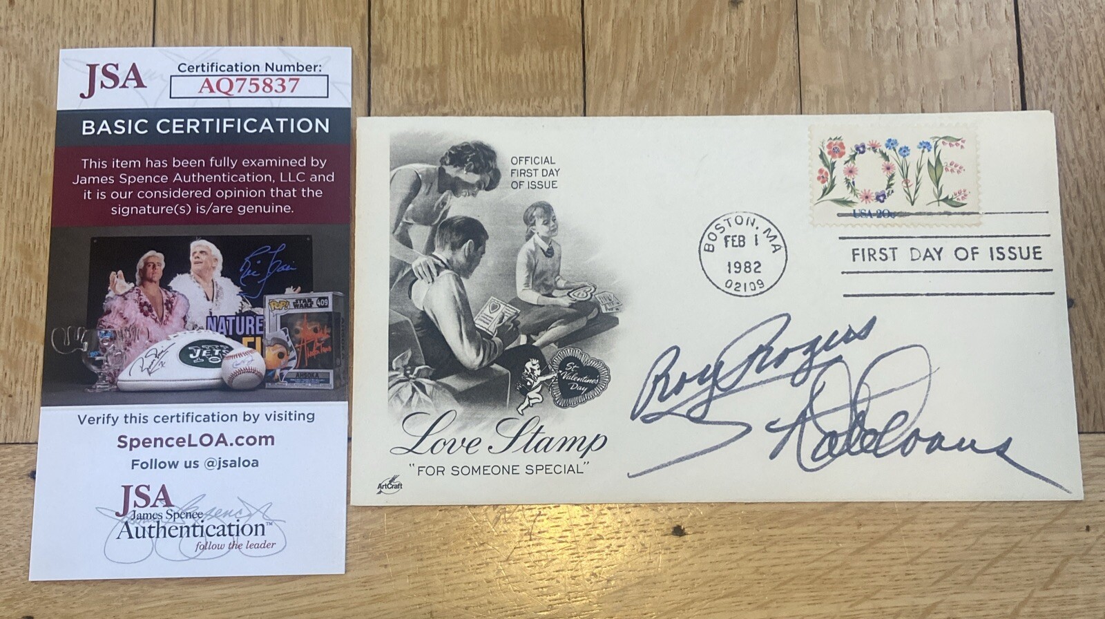 + Roy Rogers & Dale Evans Signed 1st Day Cover Autograph JSA COA