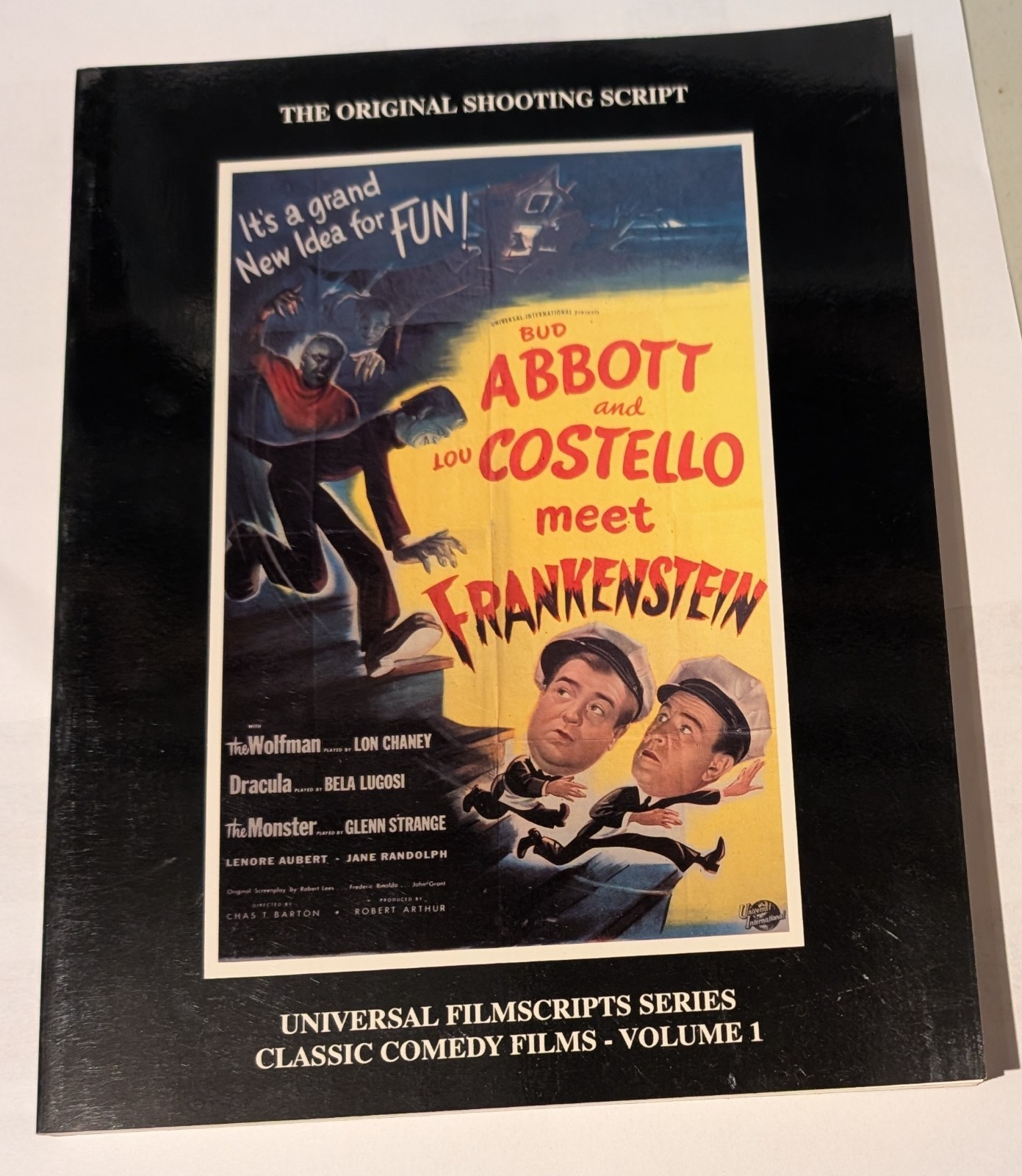 Abbott Costello Meet Frankenstein Universal Filmscript series in paperback book