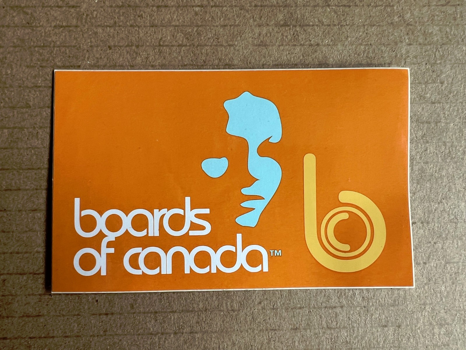 BOARDS OF CANADA -Geogaddi/Tomorrow’s Harvest- WARP Promo Sticker INFERNO RARE