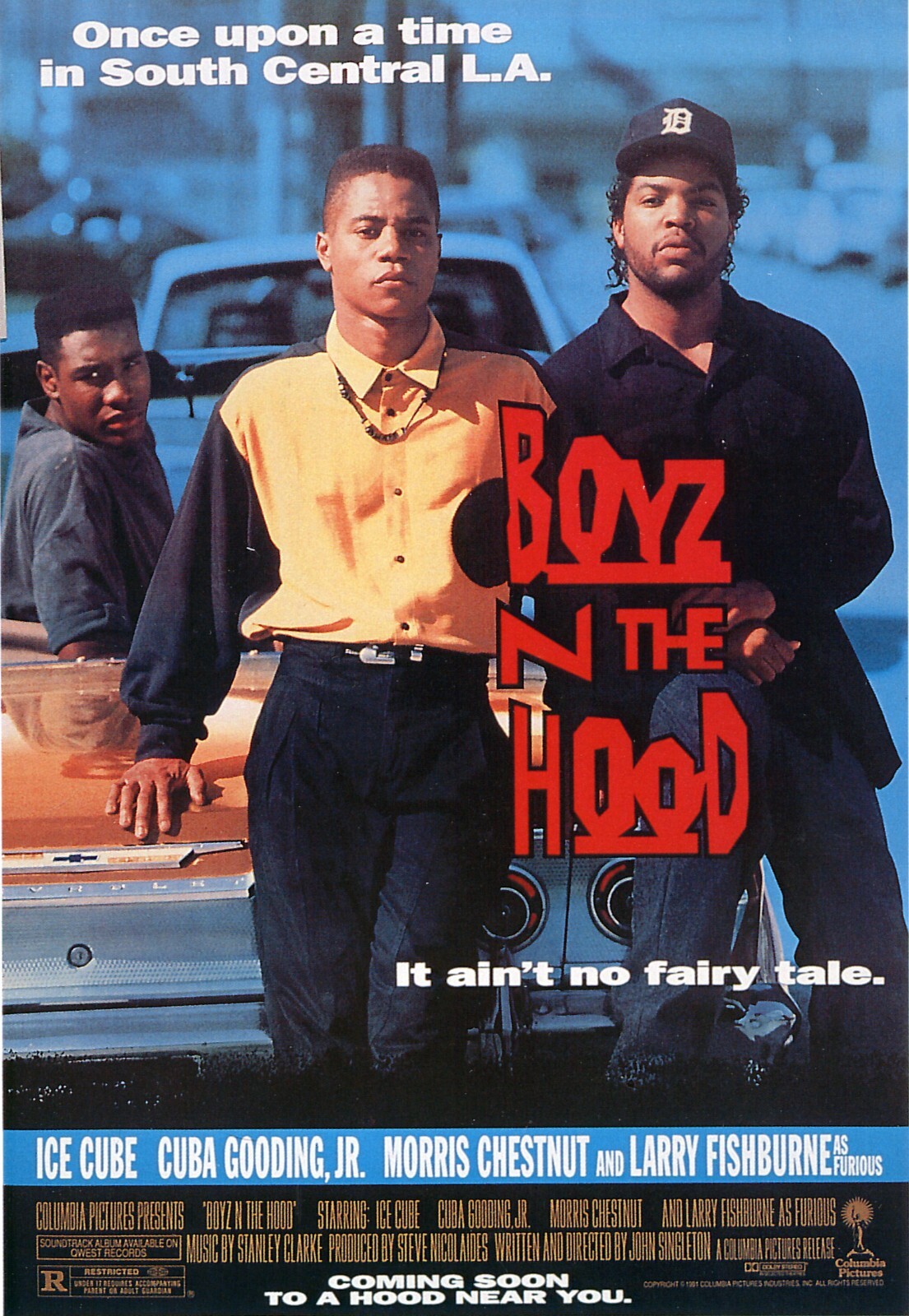 Free Same Day Shipping BOYZ IN THE HOOD Ice-Cube Borderless 11×17 Poster