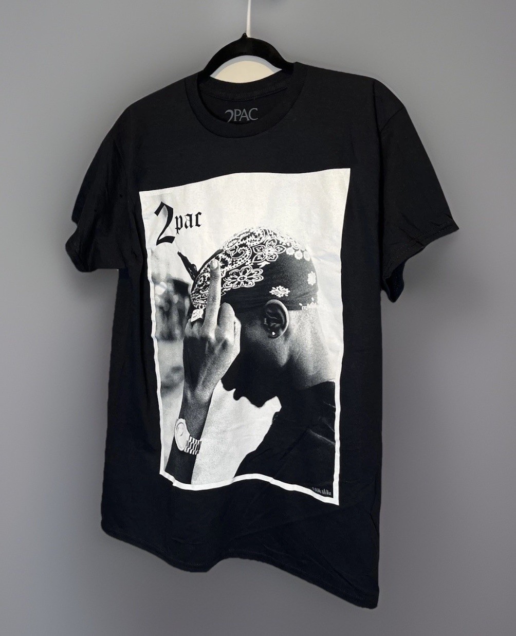 Tupac Shakur 2Pac Shirt Mens Med Black Graphic Rap Tee Licensed Bravado