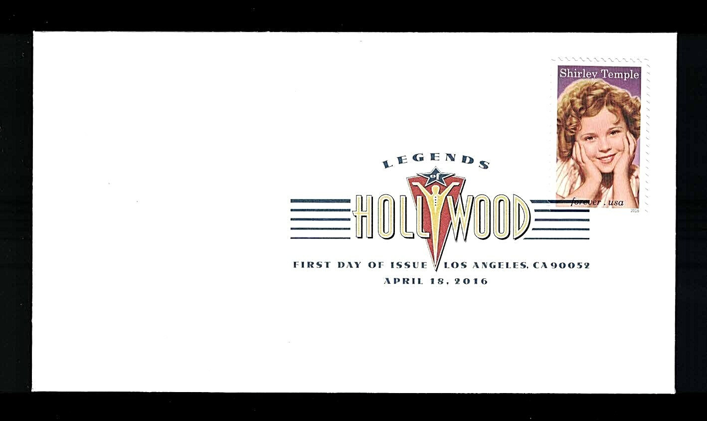 SHIRLEY TEMPLE ~ US Postage Stamp First Day of Issue Commemorative Cover FDC