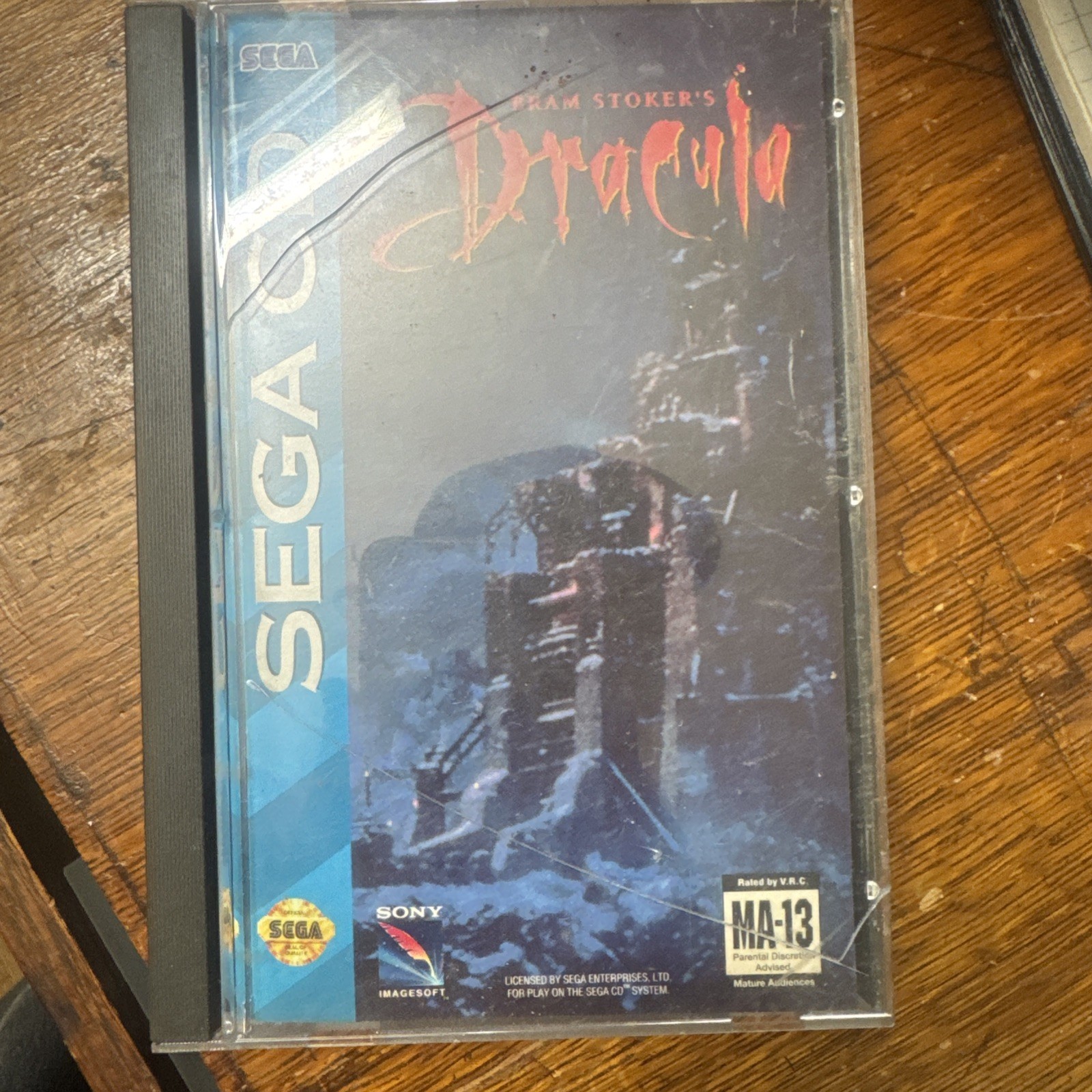 Sega Cd Bram Stoker‘S Dracula Vintage Video Game. Pre-owned